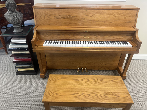 1996 Yamaha P22 studio piano, oak - Upright - Studio Pianos